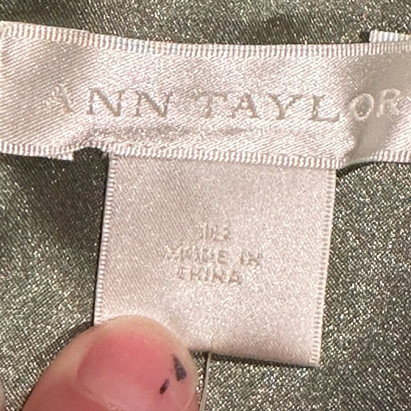 Ann Taylor NWT Maas Green Midi Strapless Dress Sz 16 iZipper And Closure on Side - Picture 13 of 16